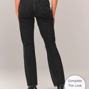 Abercrombie 90s High rise straight leg